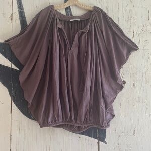 HARVEY MUSIN IBIZA Relaxed Tunic Mini dress in Aubergine SZ: OS